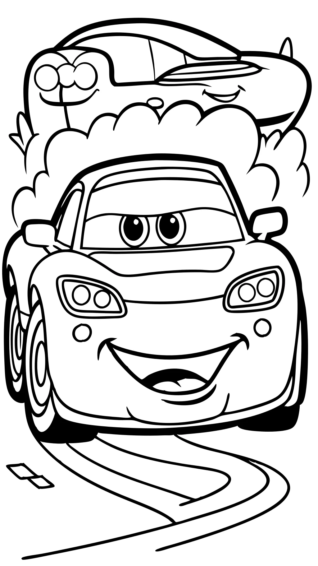 cars 3 lightning mcqueen coloring page